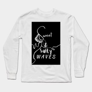 Dark Sweet Sun and Salty Waves Long Sleeve T-Shirt